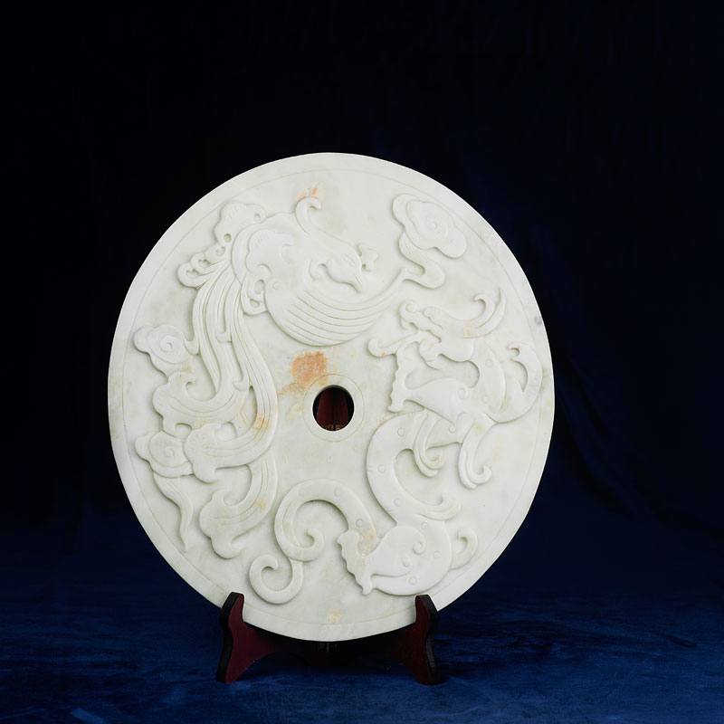 玉石玉璧-藍田玉禮品定制